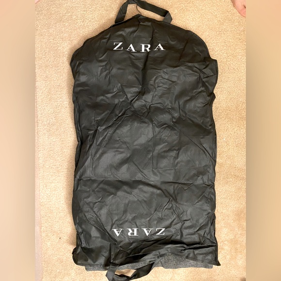 Zara Women’s Oversized Wool Blend Herringbone Grey Winter Trench Coat (XS) - Picture 6 of 6